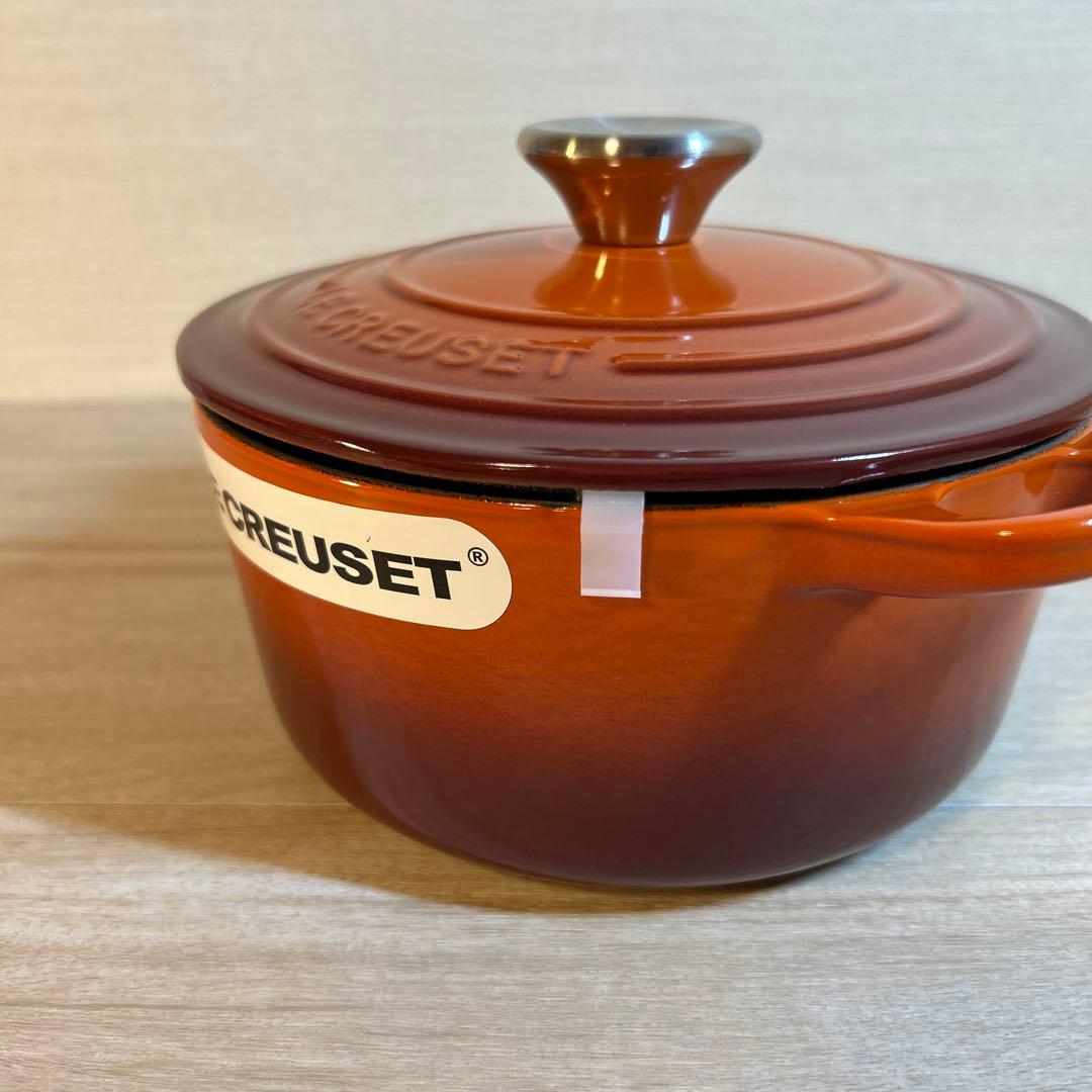 ルクルーゼ　ココットロンド　カイエン　レッド　両手鍋　鍋　18cm