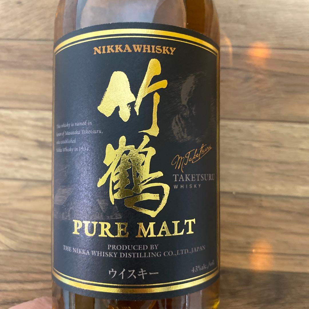 た*る様 NIKKA 竹鶴 ピュアモルト 黒ラベル 500ml 43%　※終売旧