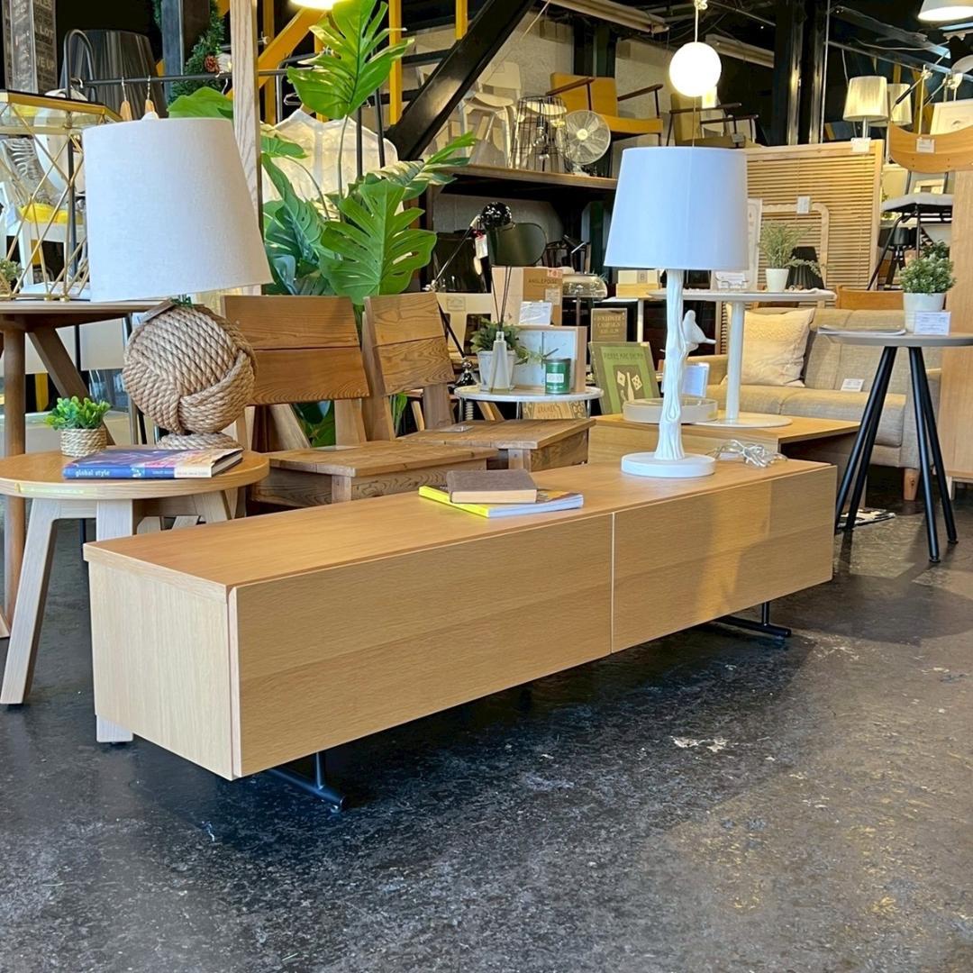 東谷 AZUMAYA オーク材 脚付 TVボード 北欧 シンプル ナチュラル