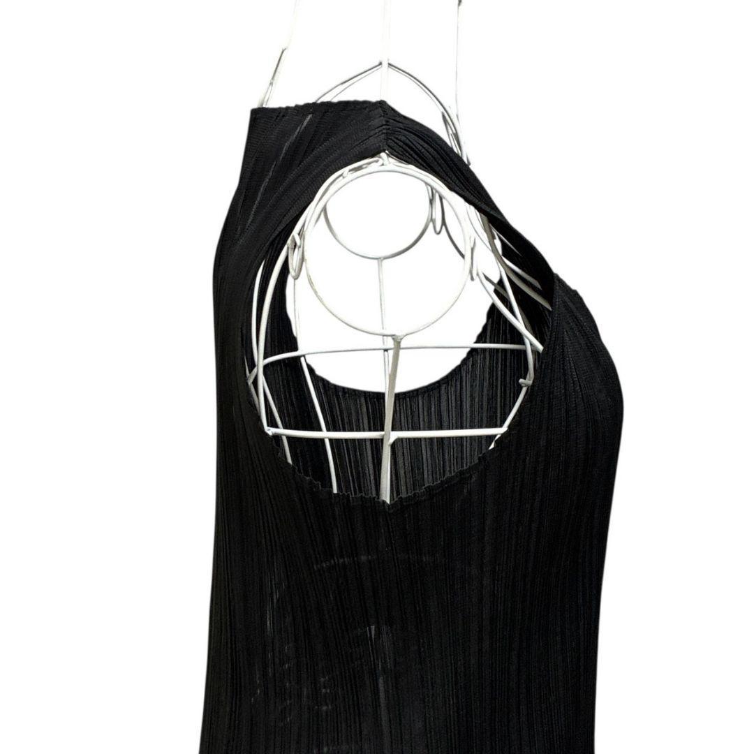 極美品✨プリーツプリーズ イッセイミヤケ キャミソールノースリーブ 黒 3