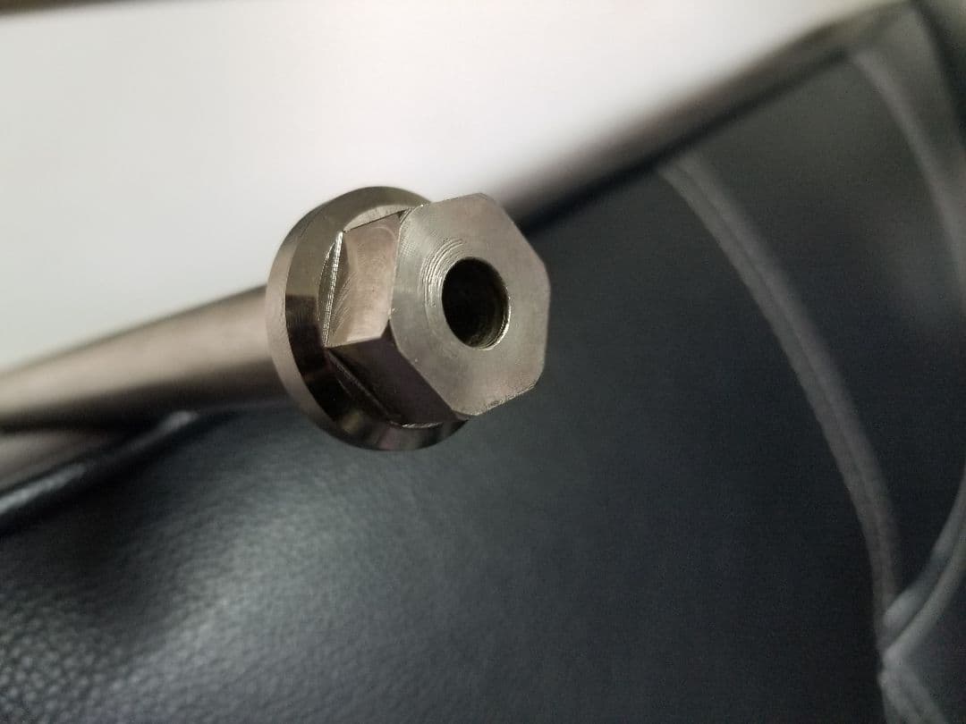 クロモリ製 フロント アクスルシャフト Ninja250/ABS 2008～17