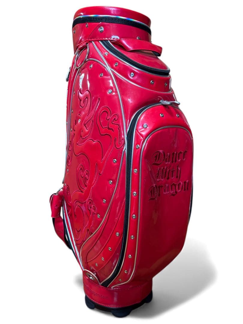 【超希少】ダンスウィズドラゴン キャディバッグ & ヘッドカバー3点 赤