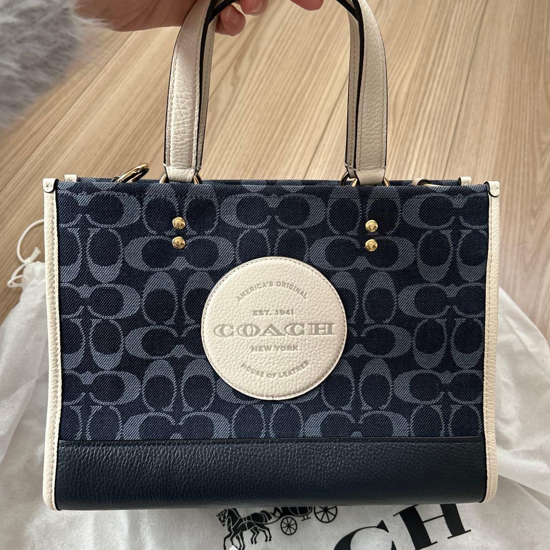 coach デンプシー　トートバッグ　ショルダーバッグ　デニム　新品未使用