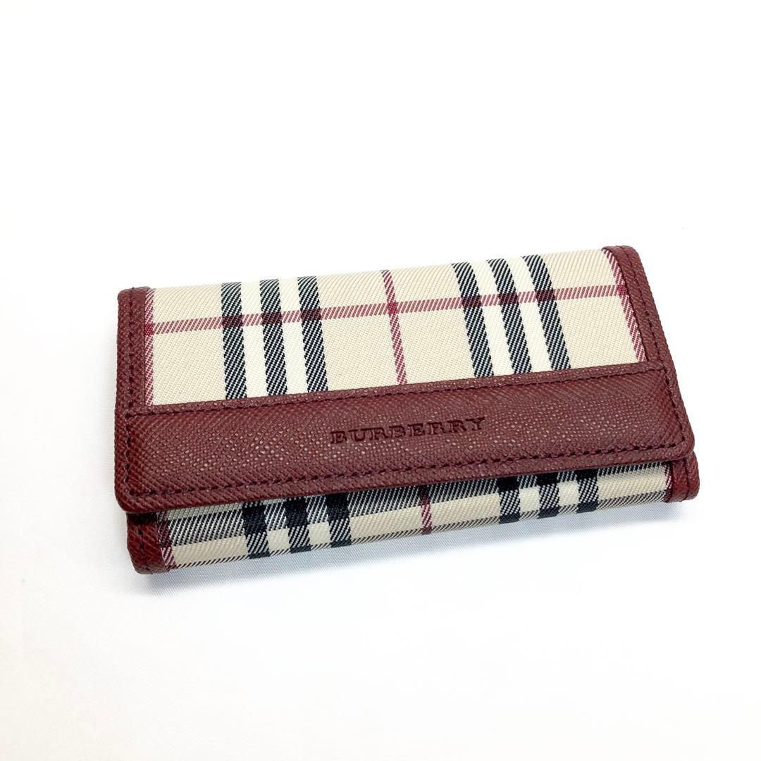 美品✨　BURBERRY バーバリー　キーケース 5連　チェック