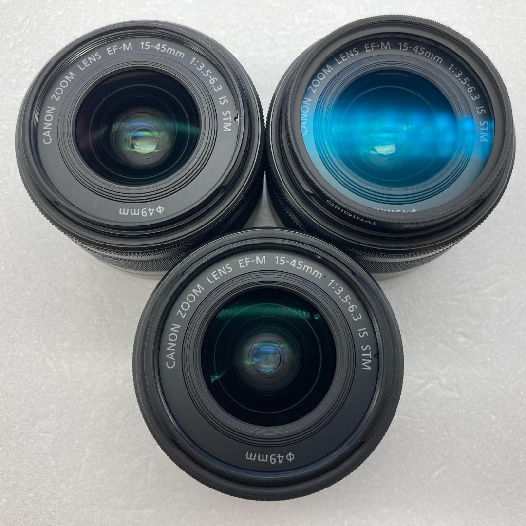動作確認済み　Canon EF-M 15-45mm IS STM　3本セット