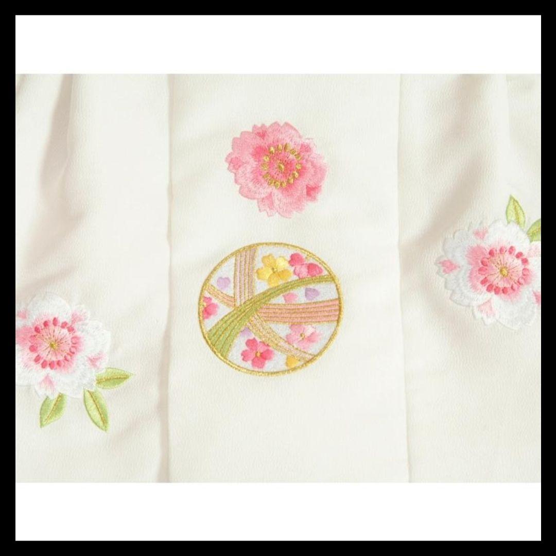 七五三 着物 3歳女の子被布セット京都花ひめ赤地総疋田着物被布白まり刺繍使い足袋