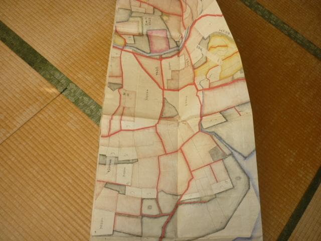 極希少 1889年（明治22年◆東京府⇒神奈川県西多摩郡調布村成立の手書き古地図