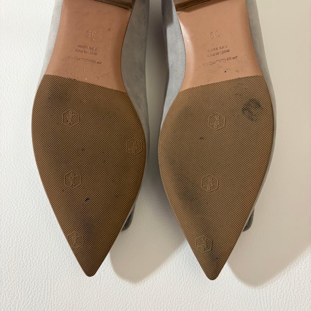 美品　ペリーコ　アネッリ　フィビア　スエード　フラット　パンプス