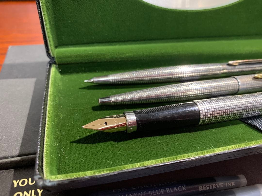 パーカー75シズレ 万年筆　スターリングシルバー純銀軸 アメリカ 3本セット