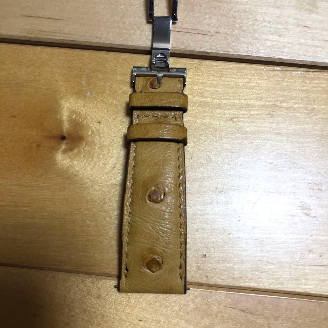 カミーユフォルネ オーストリッチ 時計 ベルト20mm フォールディングバックル