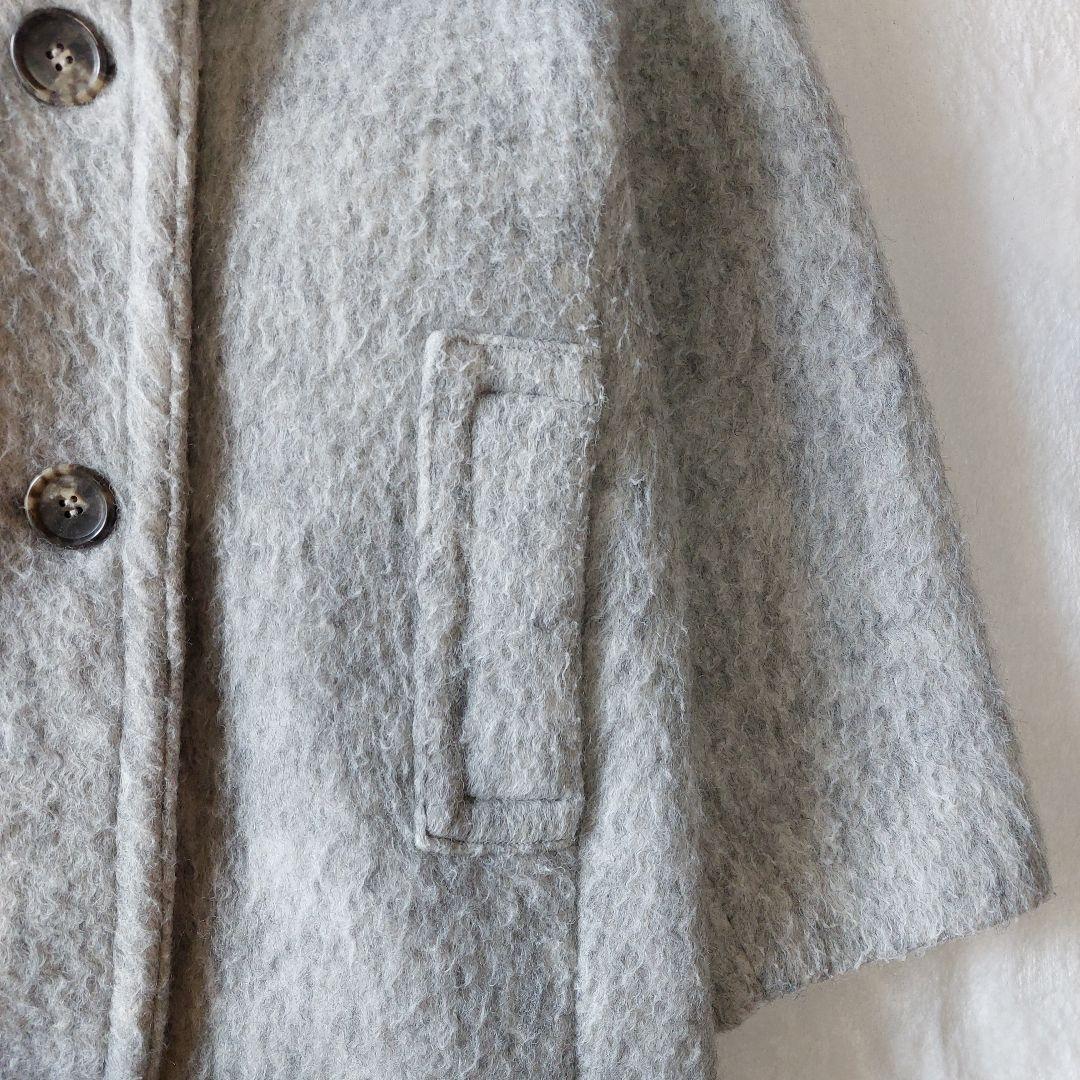 コラージュ ガリャルダガランテ シャギーコート ステンカラー スタンドネック