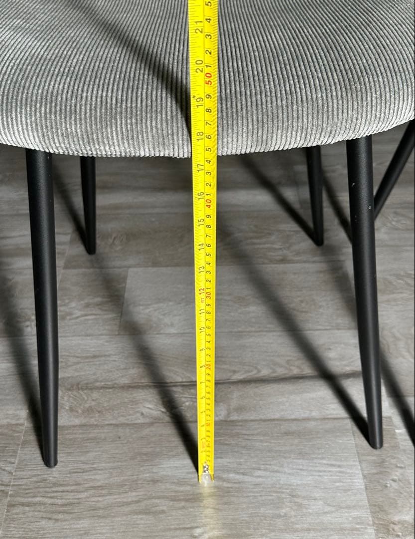 新品 ダイニングチェア 椅子 インテリア オシャレ グレー 4脚セット 送料込み