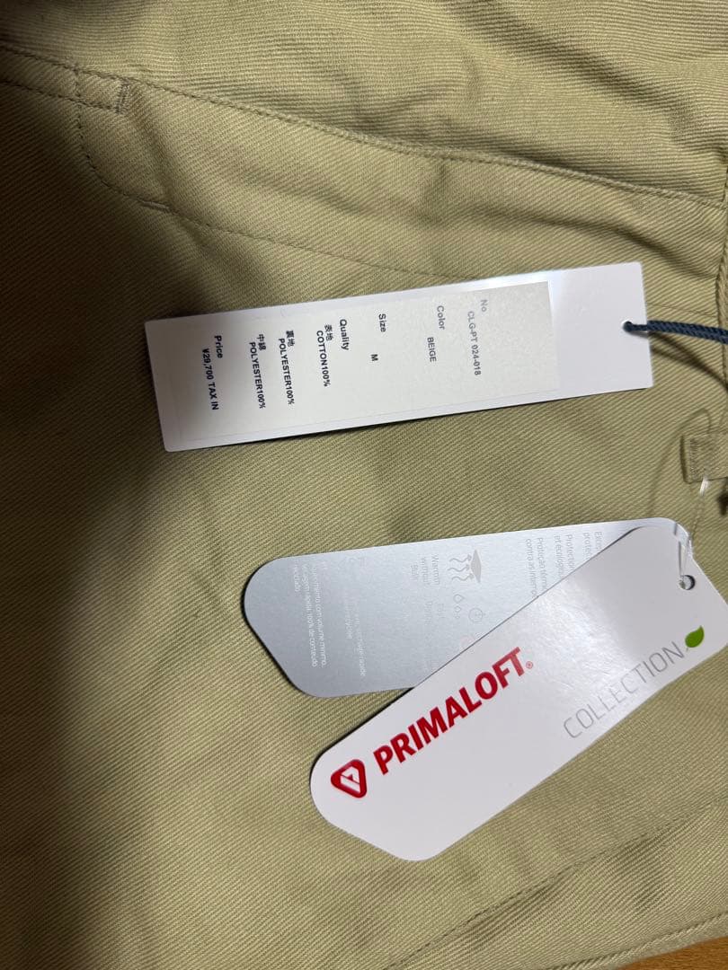 challenger SUPERIOR CHINO WARM PANTS タグ付