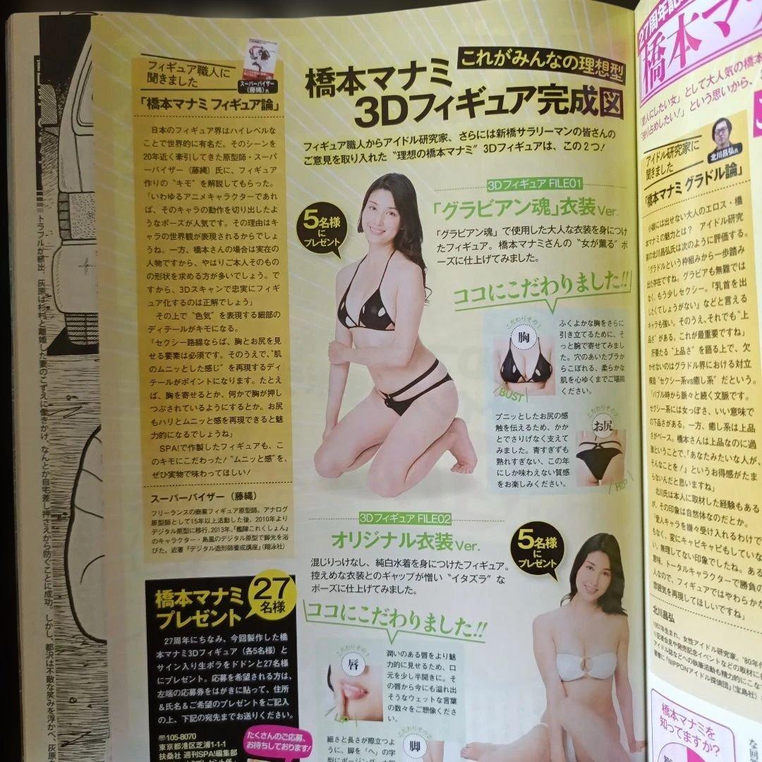 橋本マナミ　3Dプリンタの本人フィギュア【非売品】SPA!当選！！