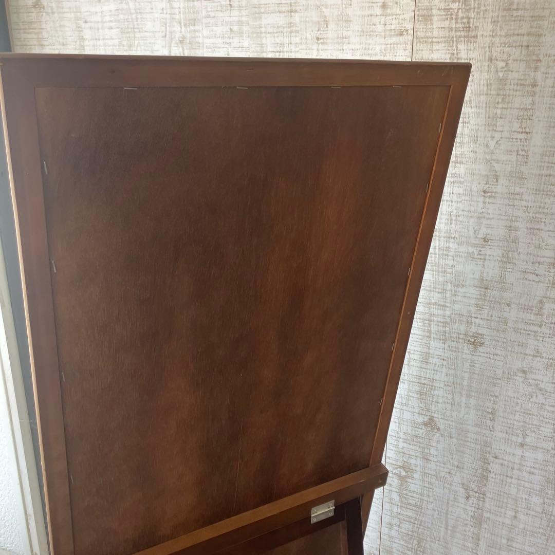 北欧レトロ ビンテージ 木製フレーム 等身鏡 姿見 壁掛け鏡 ウォールミラー