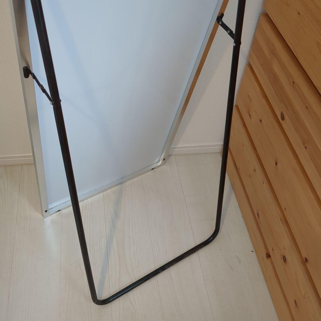 シルバー スタンドミラー シンプルデザイン