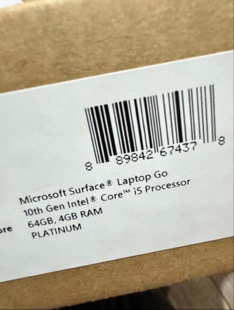 即購入可！Microsoft Surface Laptop Go i5 64GB