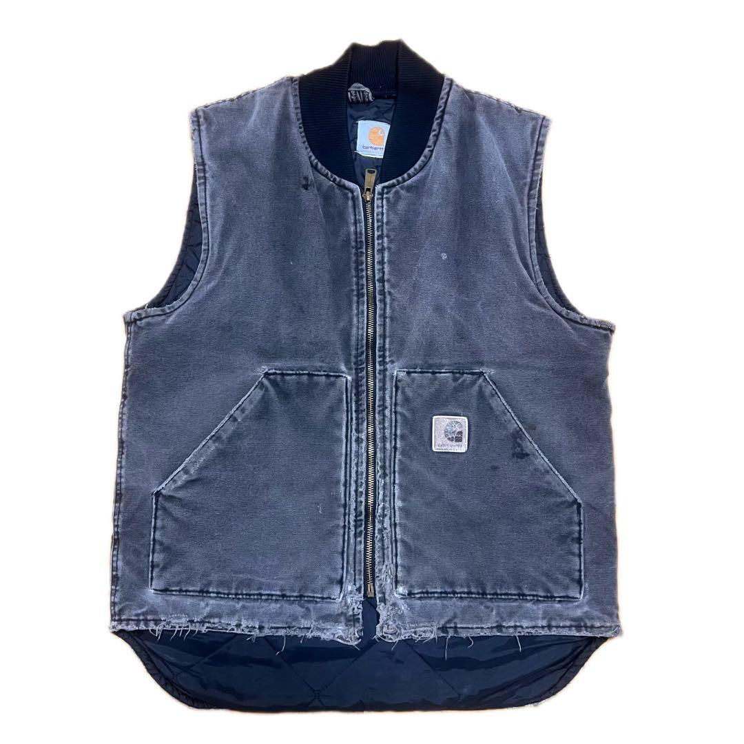 90’s usa 製Carhartt ベスト腰ゴム　雰囲気抜群