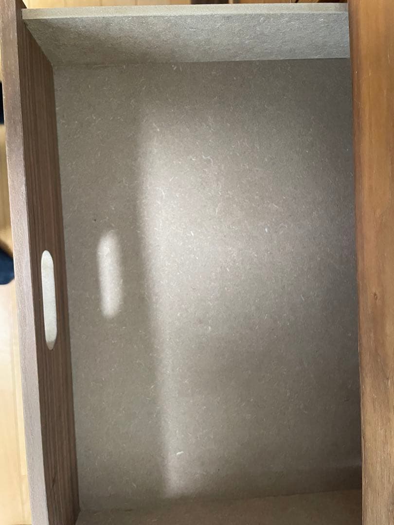 無印良品スタッキングシェルフ　ウォールナット材　➕引き出し4段2点セット