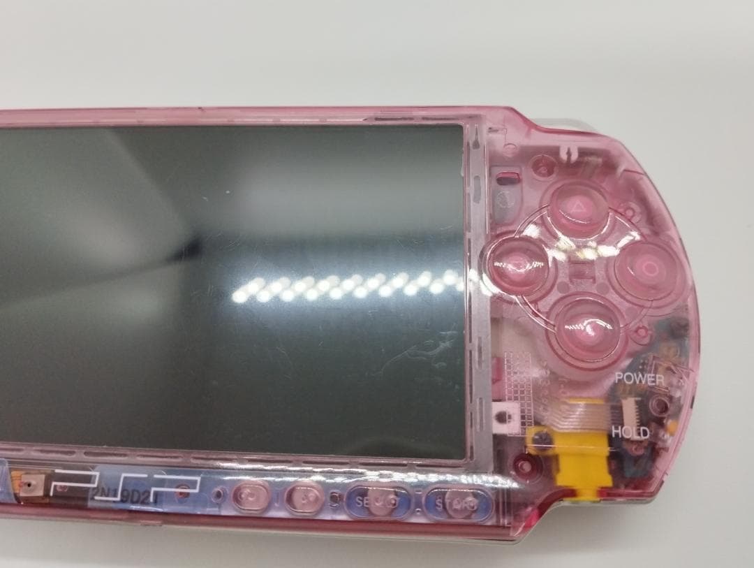 PSP 3000 すぐ遊べるセット【美品・カスタム】スケルトン　ピンク