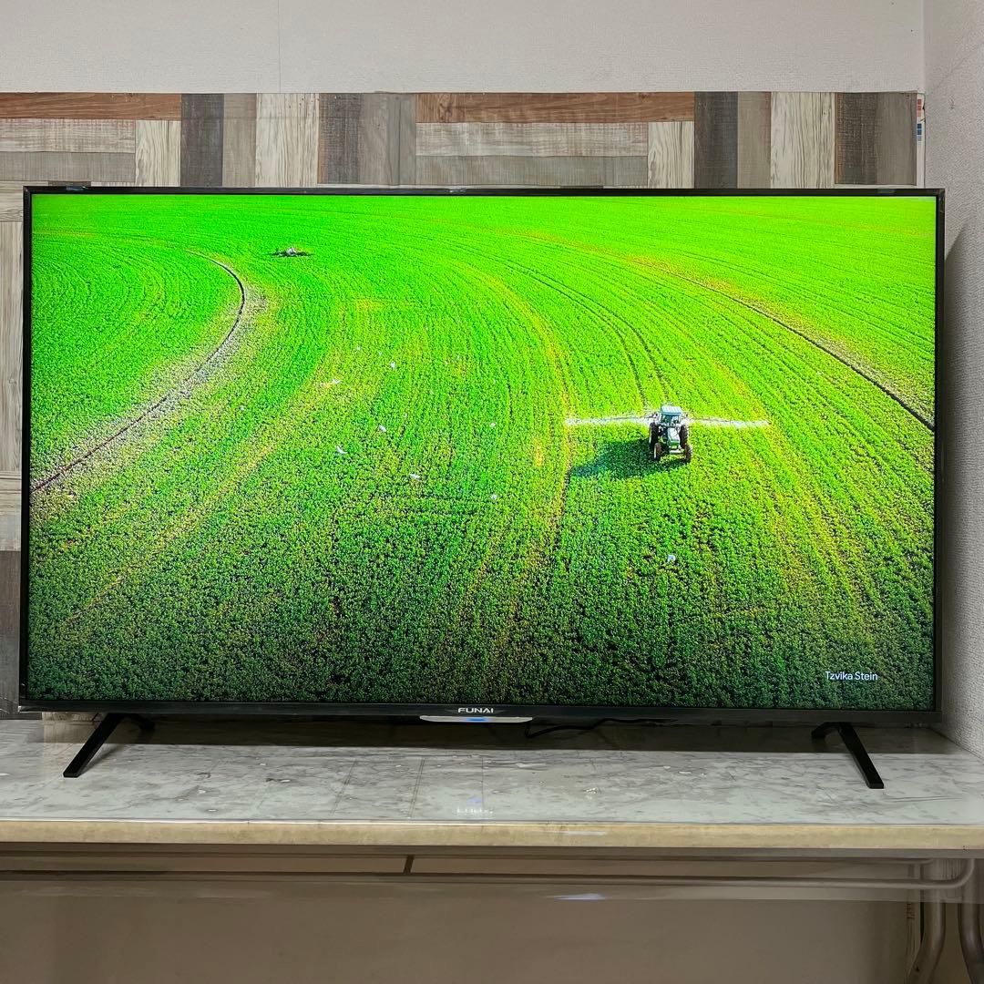 全国送料込❣️未使用品フナイ65型4KTV録画機能内蔵Wチューナ搭載
