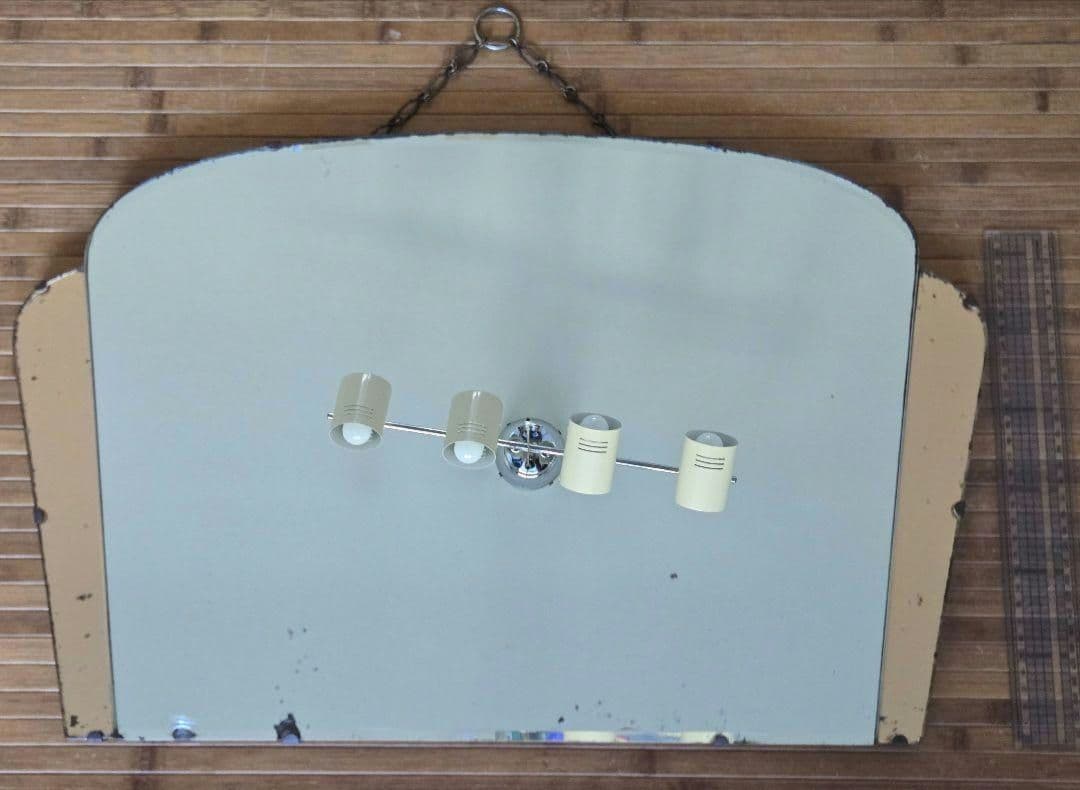 アールデコ アーチ型 壁掛け ミラー