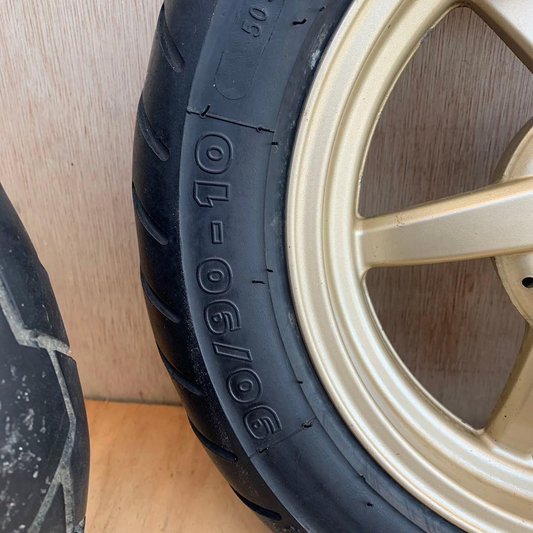 ディオ AF34 35ZX仕様純正金ホイール ディスク前後足回りセット