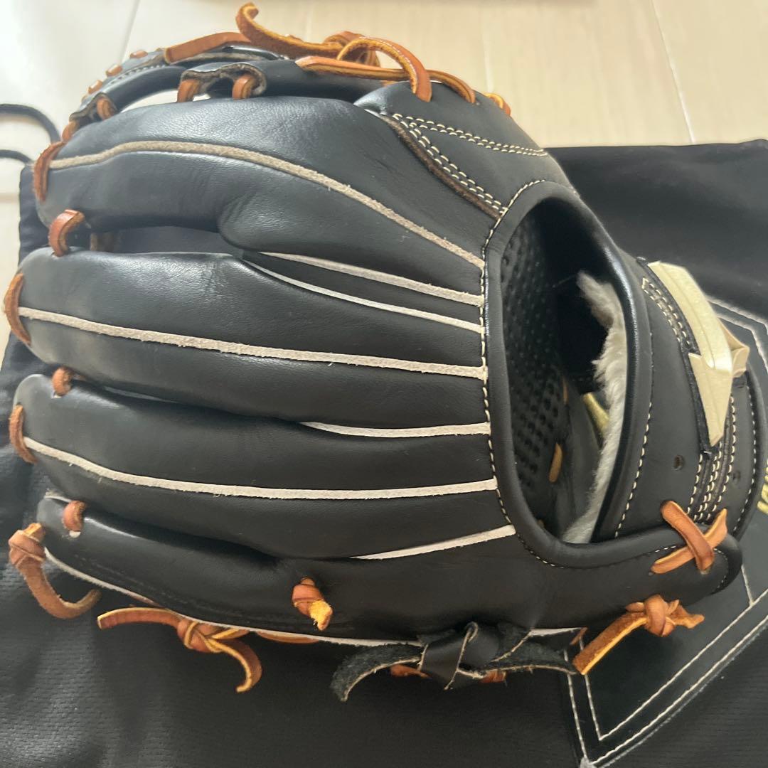 【わん】Mizuno グローバルエリート軟式野球グローブ 黒