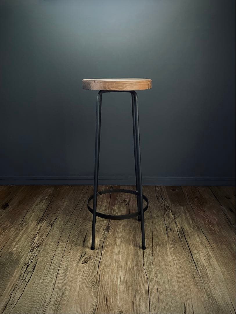 ハンドメイド　ハイスツール　丸椅子　店舗什器などに