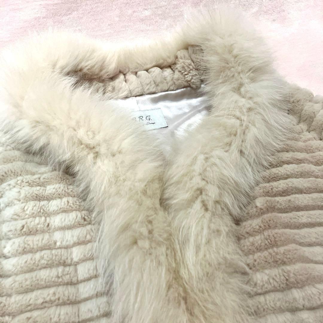 B.R.Gラビット×フォックスファーのポンチョケープ