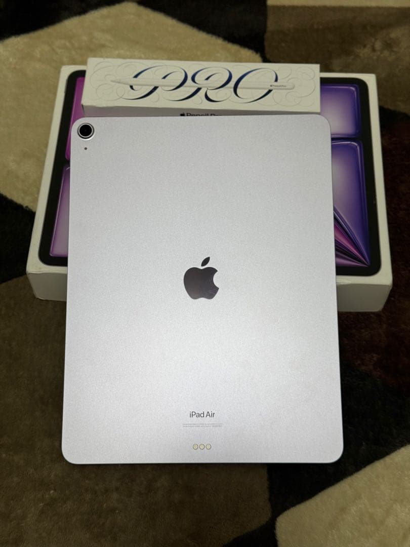 【極美品】iPad Air 13インチ M2パープル Apple Pencil