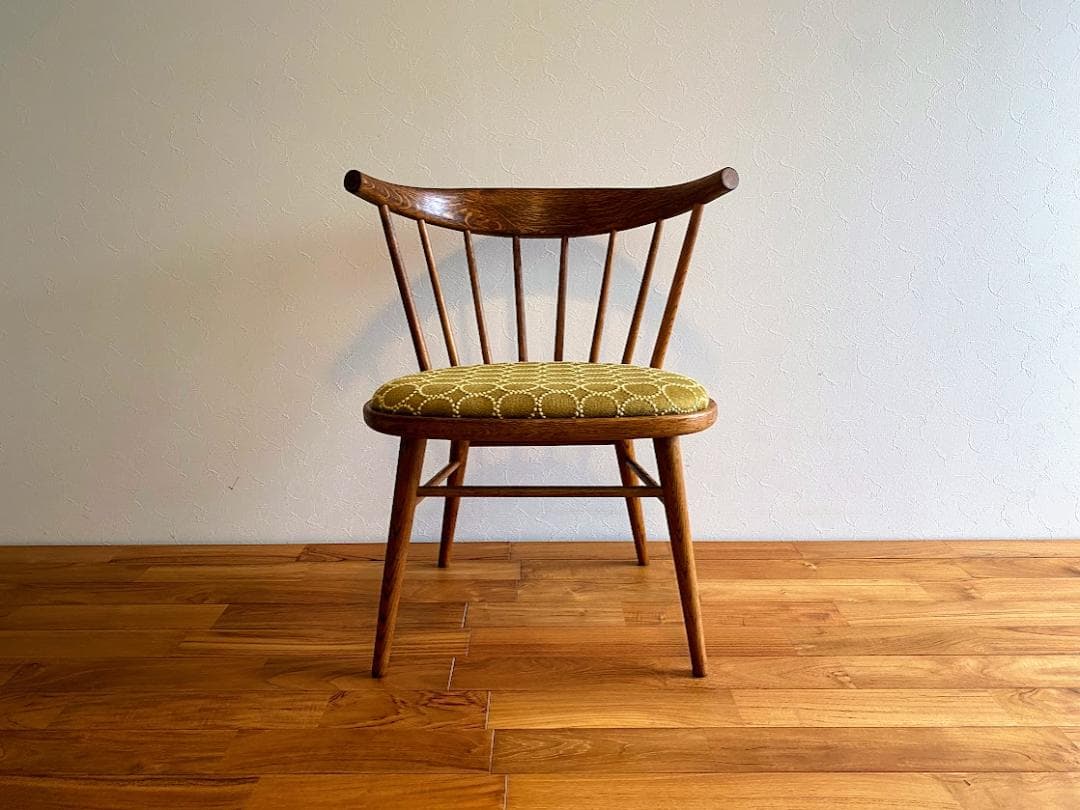 1968s 希少 秋田木工 No.68 ローバックチェア 張替済