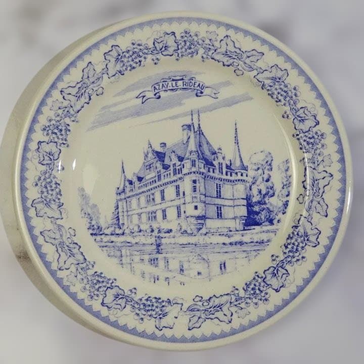 新品 ジアン シャトー・ドゥ・ラ・ロワール小皿 12.8cm６枚セット 送料込み