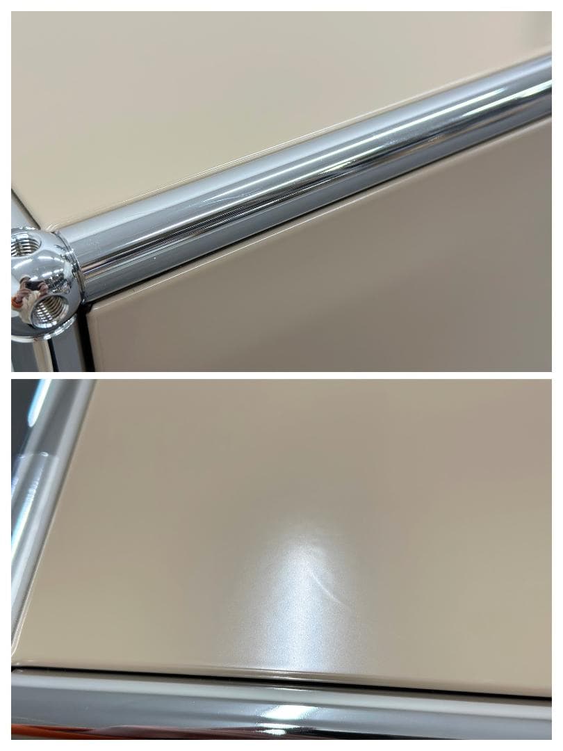 正規品ほぼ未使用品■USMハラー■スリムキャビネットシェルフ　1列3段　ベージュ