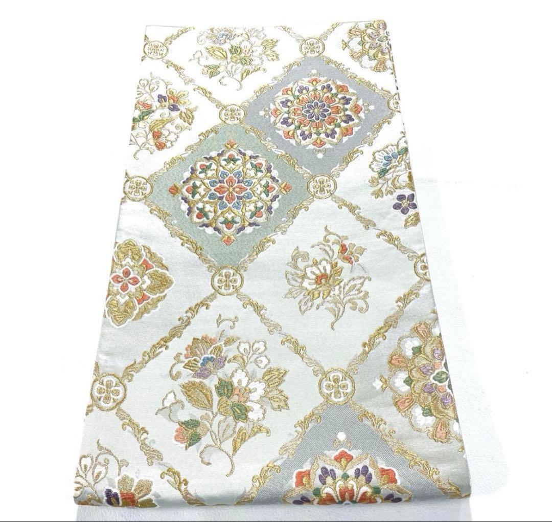 専用帯6042 5901 二点セット ●松尾光琳 琳派草花図 高級 正絹 落款