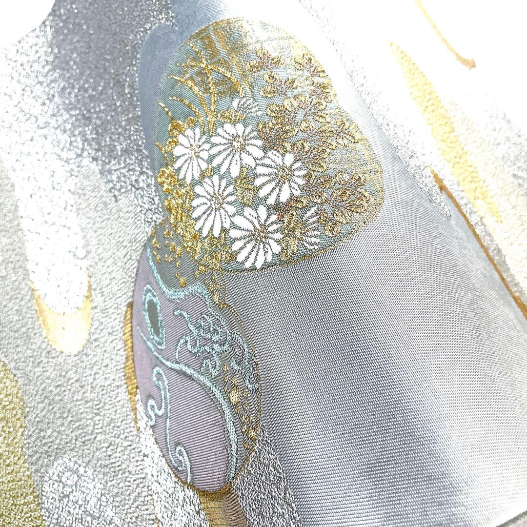 専用帯6042 5901 二点セット ●松尾光琳 琳派草花図 高級 正絹 落款