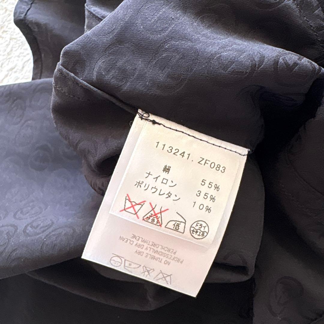 GUCCI グッチ　GG総柄　シルクシャツ　ブラック　オールド　00s