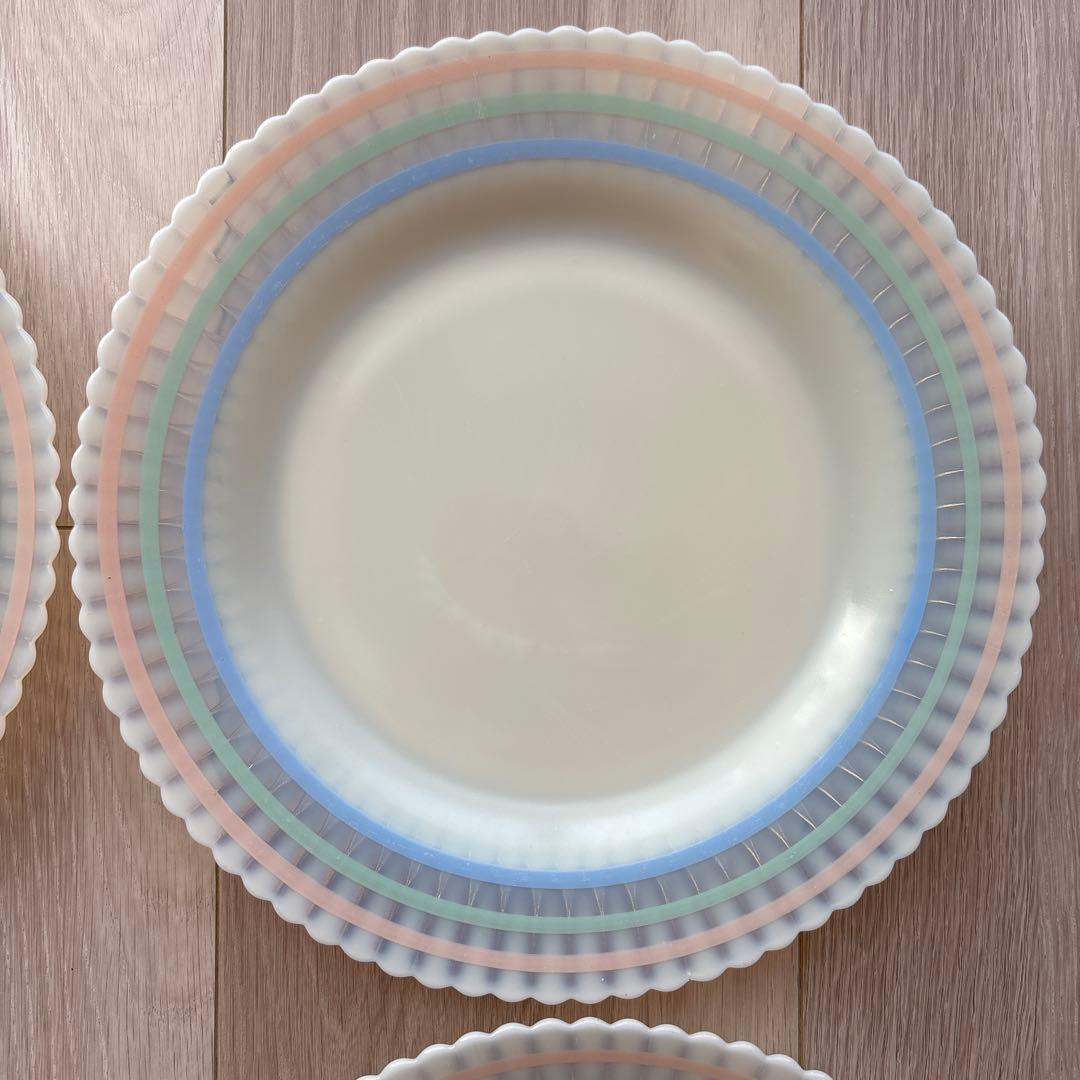 マクベスエバンス　パステルバンド　ディナープレート2枚セット　直径約23cm