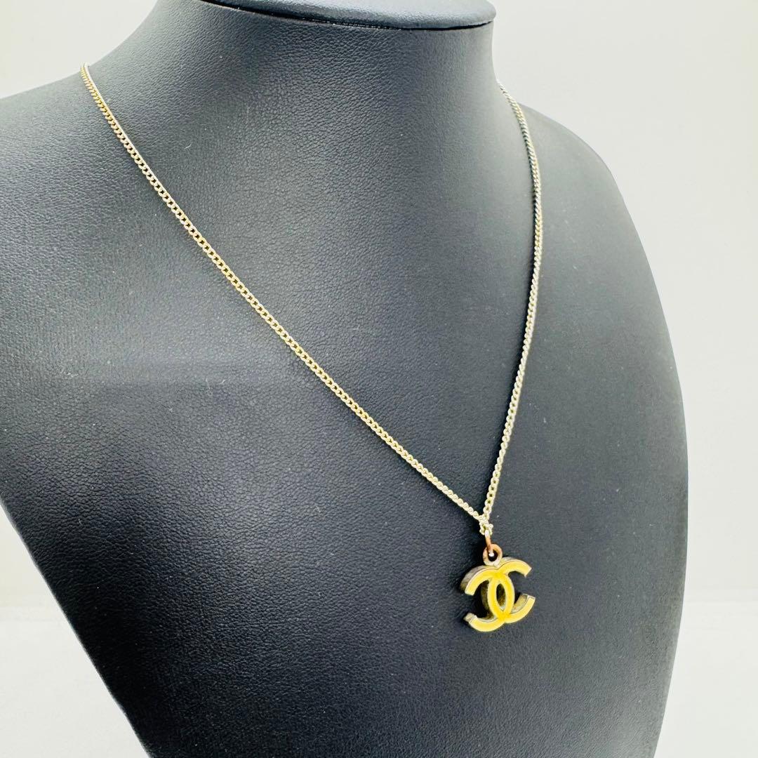 ✨CHANEL✨シャネル✨ココマーク✨イエロー✨ヴィンテージ✨ネックレス✨