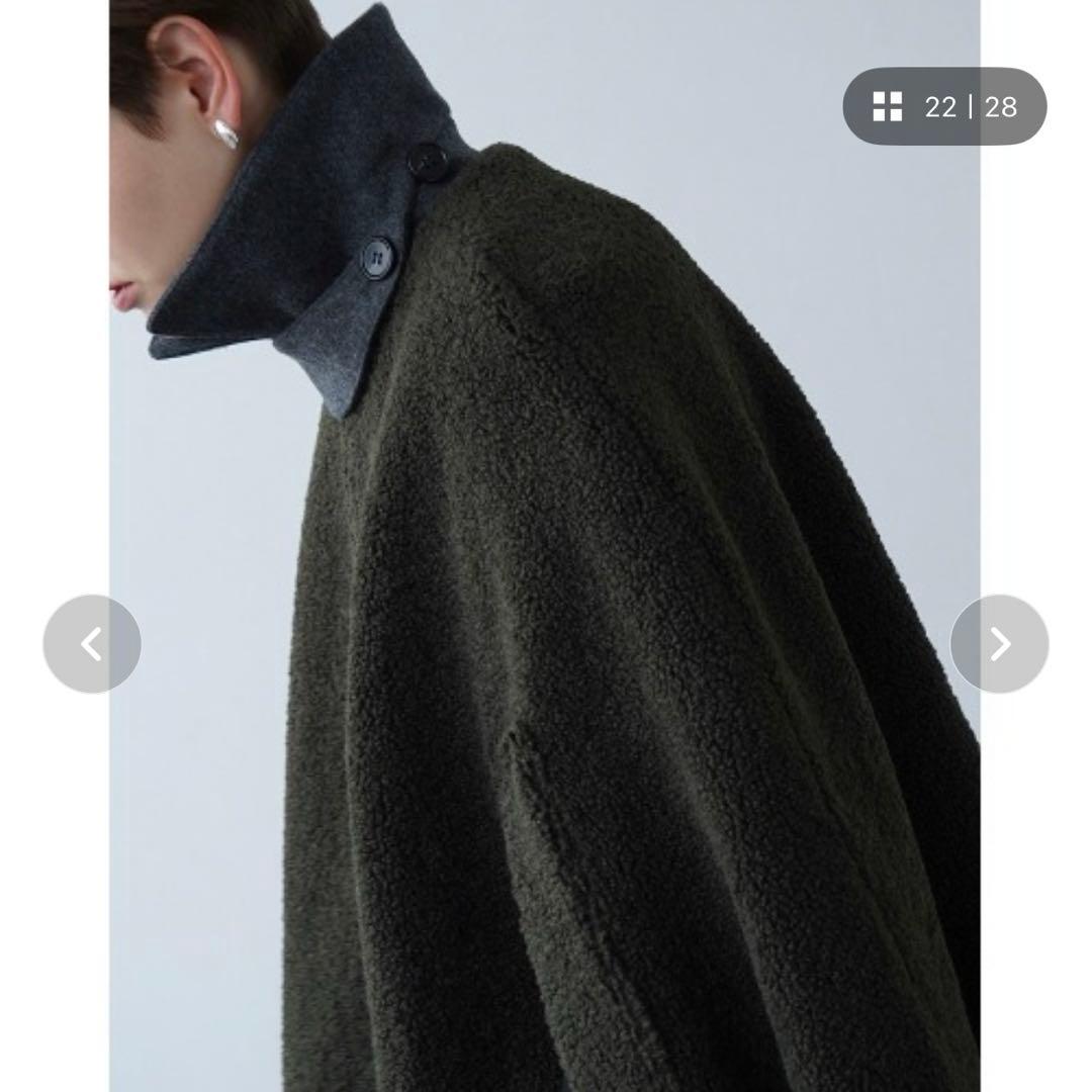 ジャケット・アウター CLANE REVERSIBLE BOA MILITARY CAPE COAT
