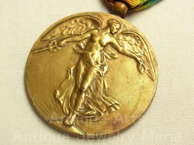 《m6464》ベルギー ヴィンテージ 勝利の女神 ブロンズメダル １９４０年代末