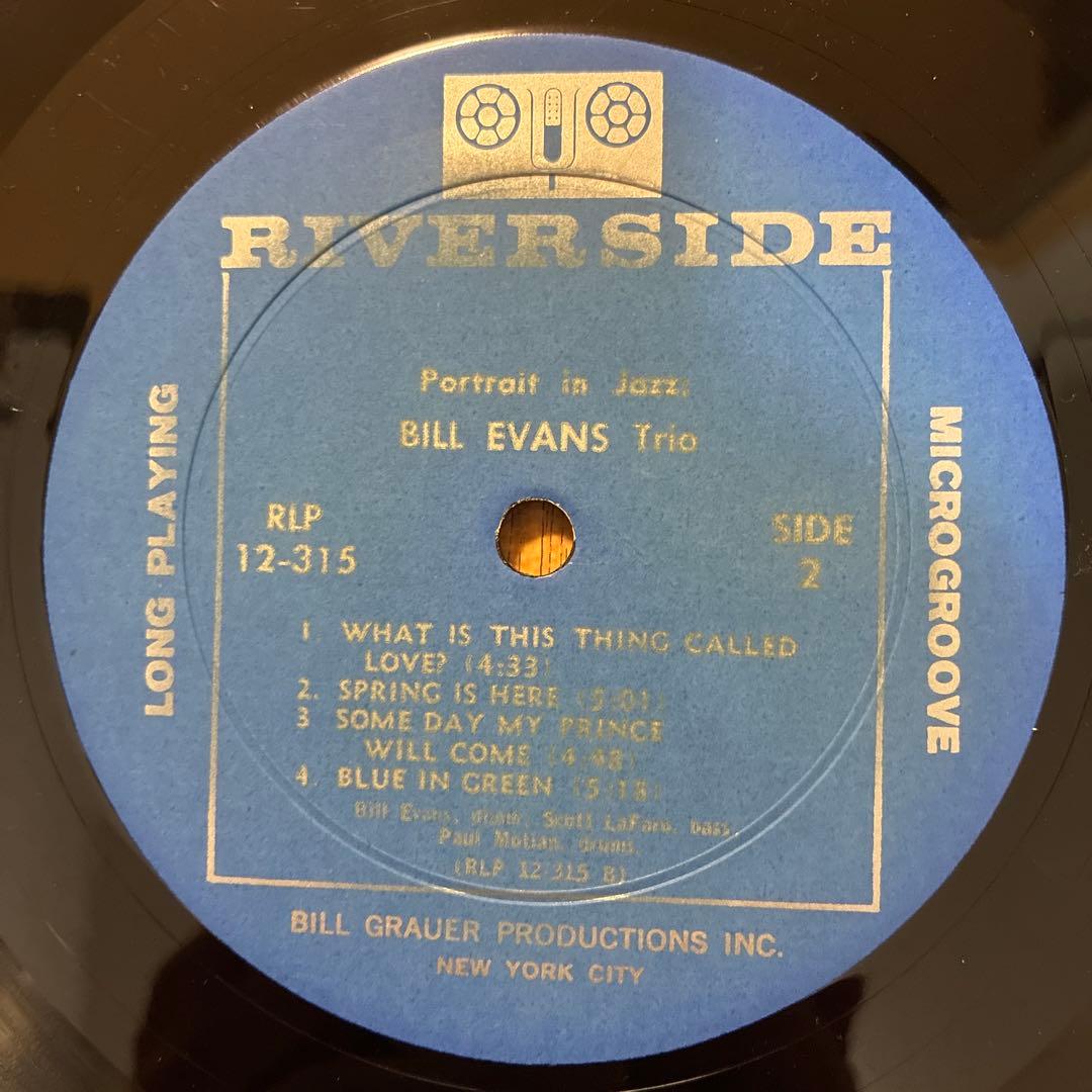 ビルエヴァンス 名盤 レコード ポートレートインジャズ USモノ盤