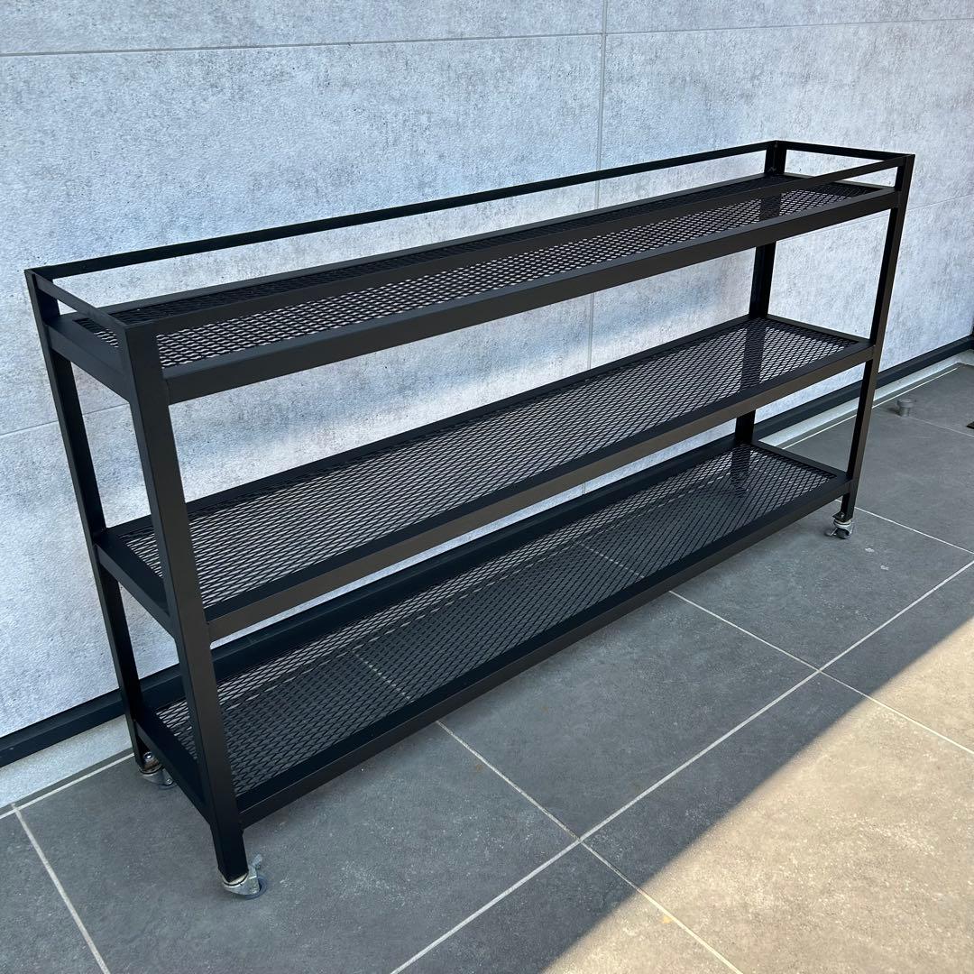 カフェオレ アイアンシェルフ 植物棚