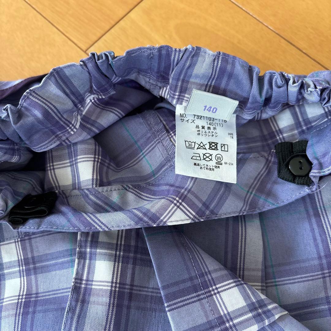 【美品】ANNA SUI MINI アナスイミニ チェック柄セットアップ 140