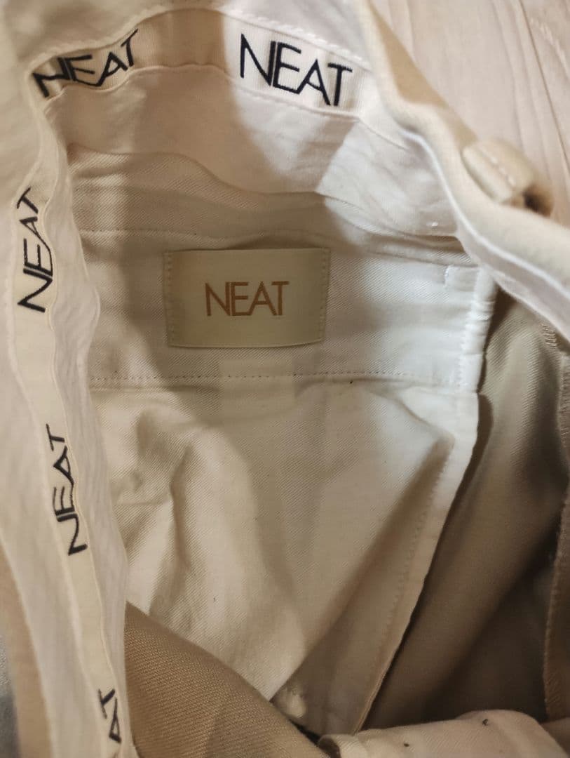 NEAT ニート　ベージュ 2タック チノパン　秋冬