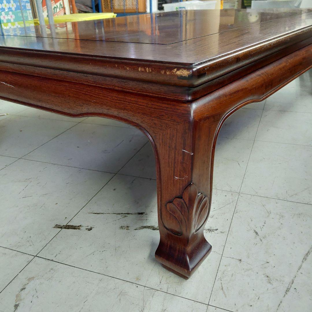 中森喜三郎作 座卓 花梨 天然木 座敷机 ローテーブル 作家物 伝統工芸 漆塗り