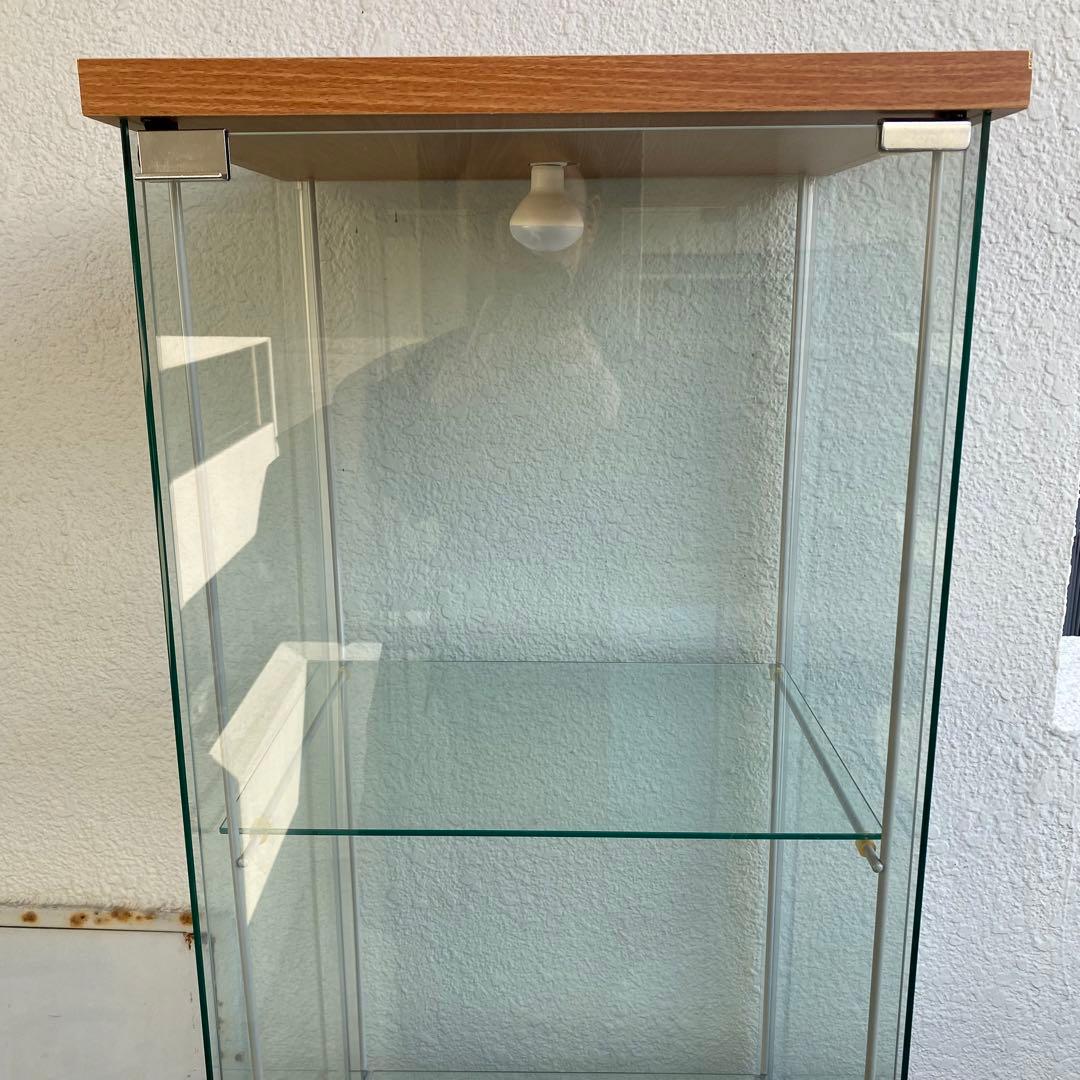 廃盤 IKEA DETOLF デトルフ ガラス扉キャビネット ディスプレイケース