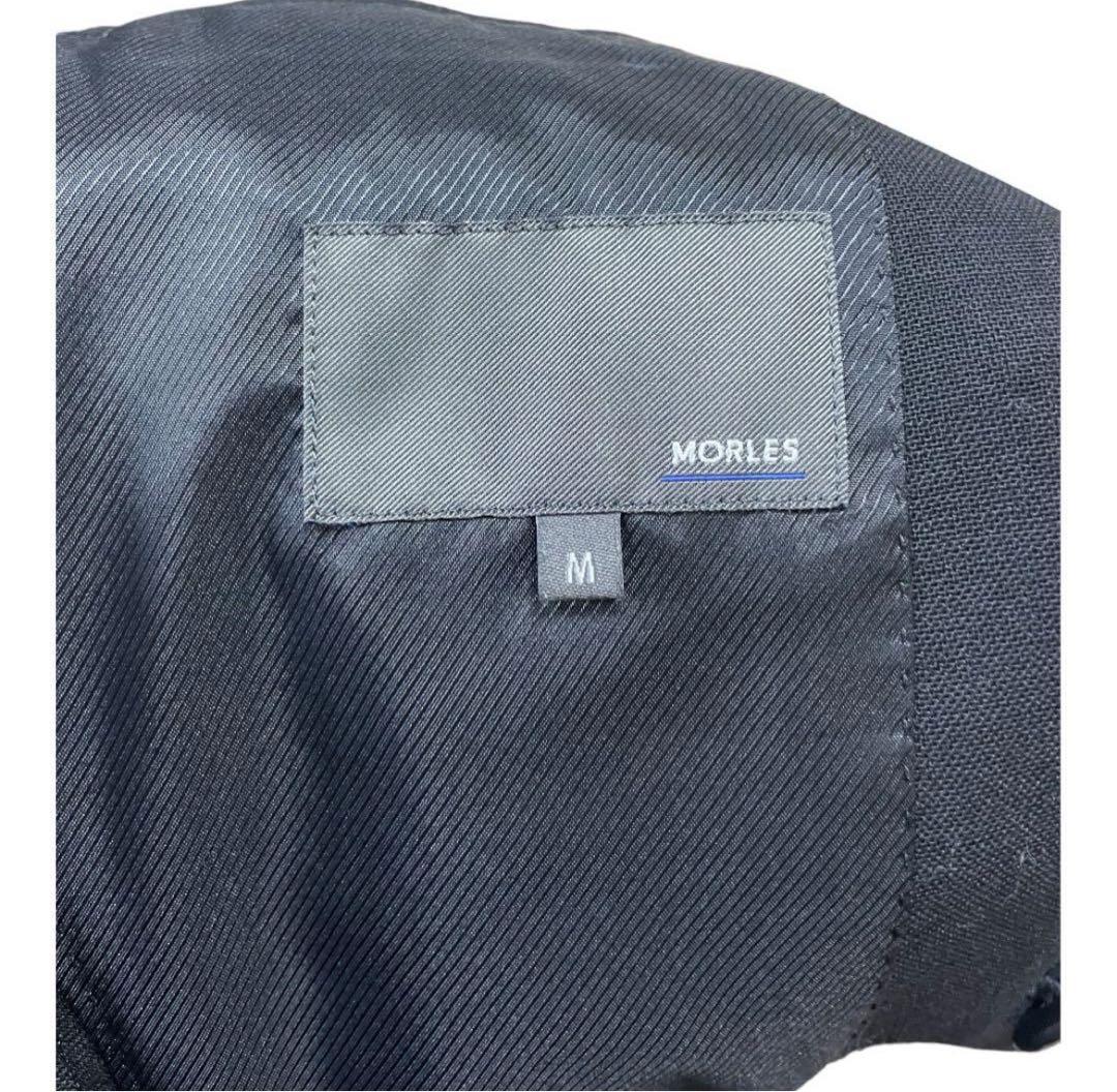 MORLES ピークドラペル ダブルセットアップ スーツ M/S ブラック