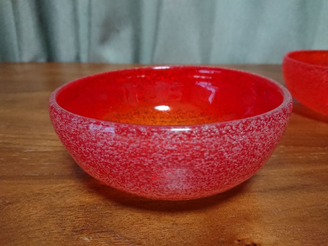 ✨新品未使用✨硝子工芸品 琉球ビードロ硝子 ボウル皿 セット