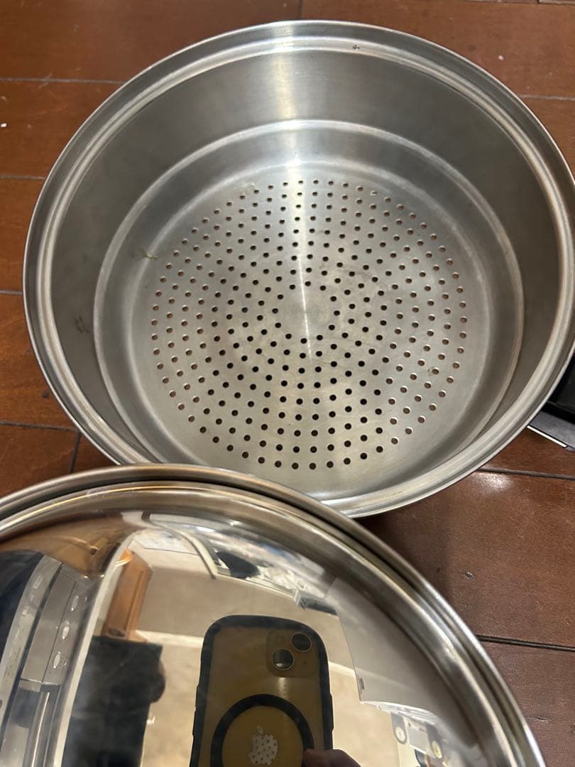 IH対応セット　インコア　INKOR(3コート・小フライパン・蒸しパン・蓋1つ)